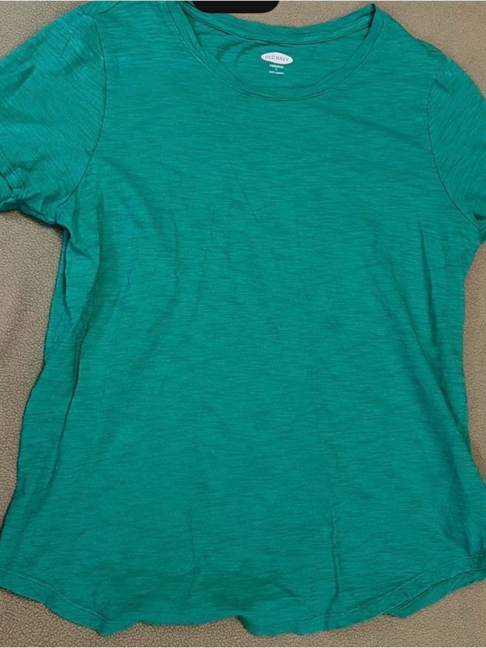 Old Navy Women's Teal Short-Sleeve Crewneck Tee Size Large